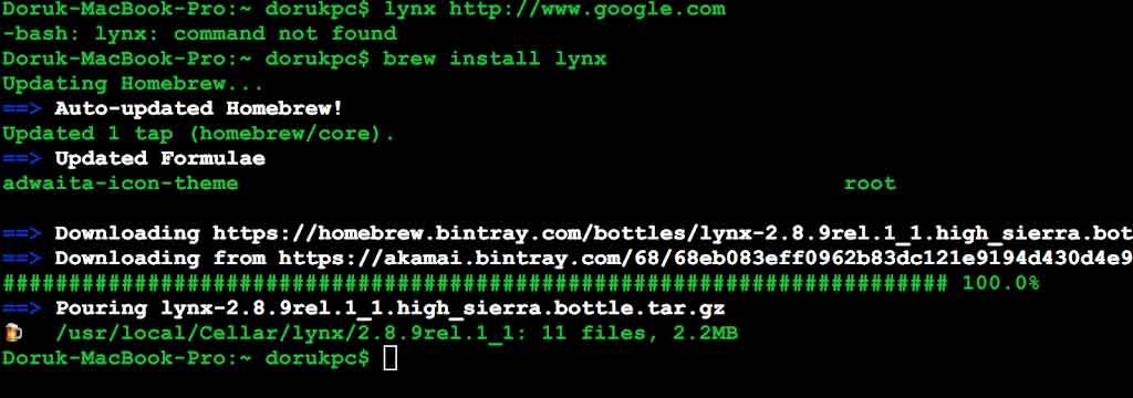 brew_lynx_kurulumu
